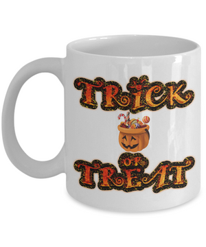 Halloween Trick Or Treat - 11oz Mug - Unique Gifts Store