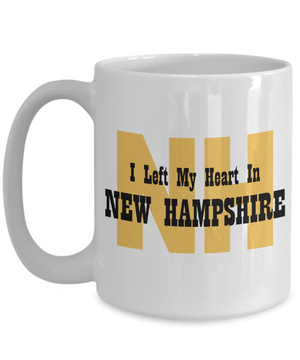Heart In New Hampshire - 15oz Mug