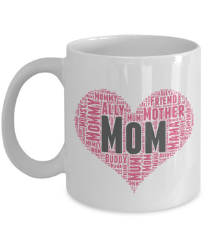 Mom (Heart) - 11oz Mug