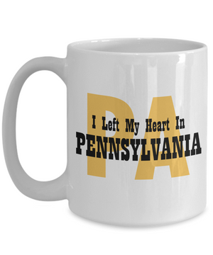 Heart In Pennsylvania - 15oz Mug