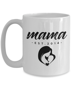 Mama, Est. 2014 v2 - 15oz Mug