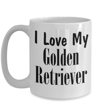 Love My Golden Retriever - 15oz Mug