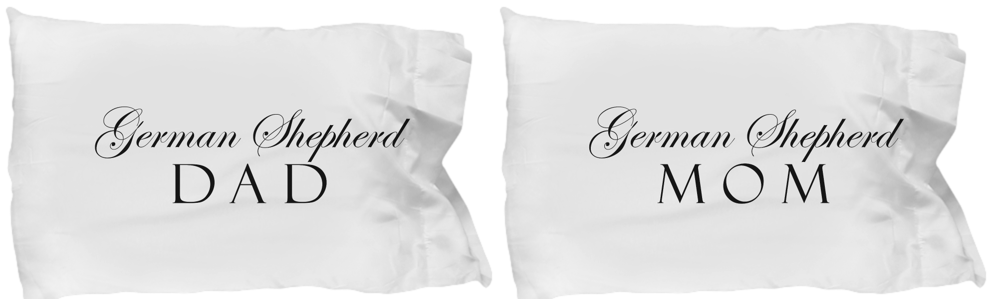 German Shepherd Mom & Dad - Set Of 2 Pillow Cases - Unique Gifts Store