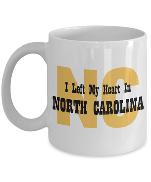 Heart In North Carolina - 11oz Mug