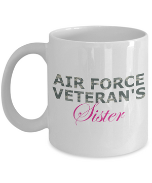 Air Force Veteran's Sister - 11oz Mug - Unique Gifts Store