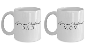 German Shepherd Mom & Dad - Set Of 2 11oz Mugs - Unique Gifts Store
