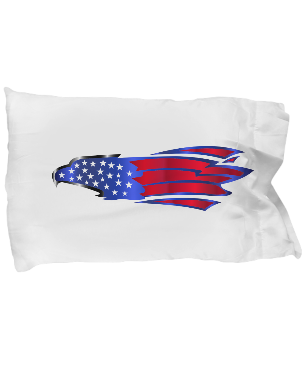 Patriotic Eagle - Pillow Case - Unique Gifts Store