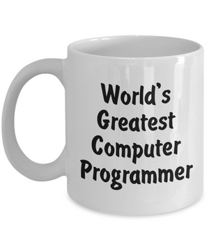World's Greatest Computer Programmer - 11oz Mug
