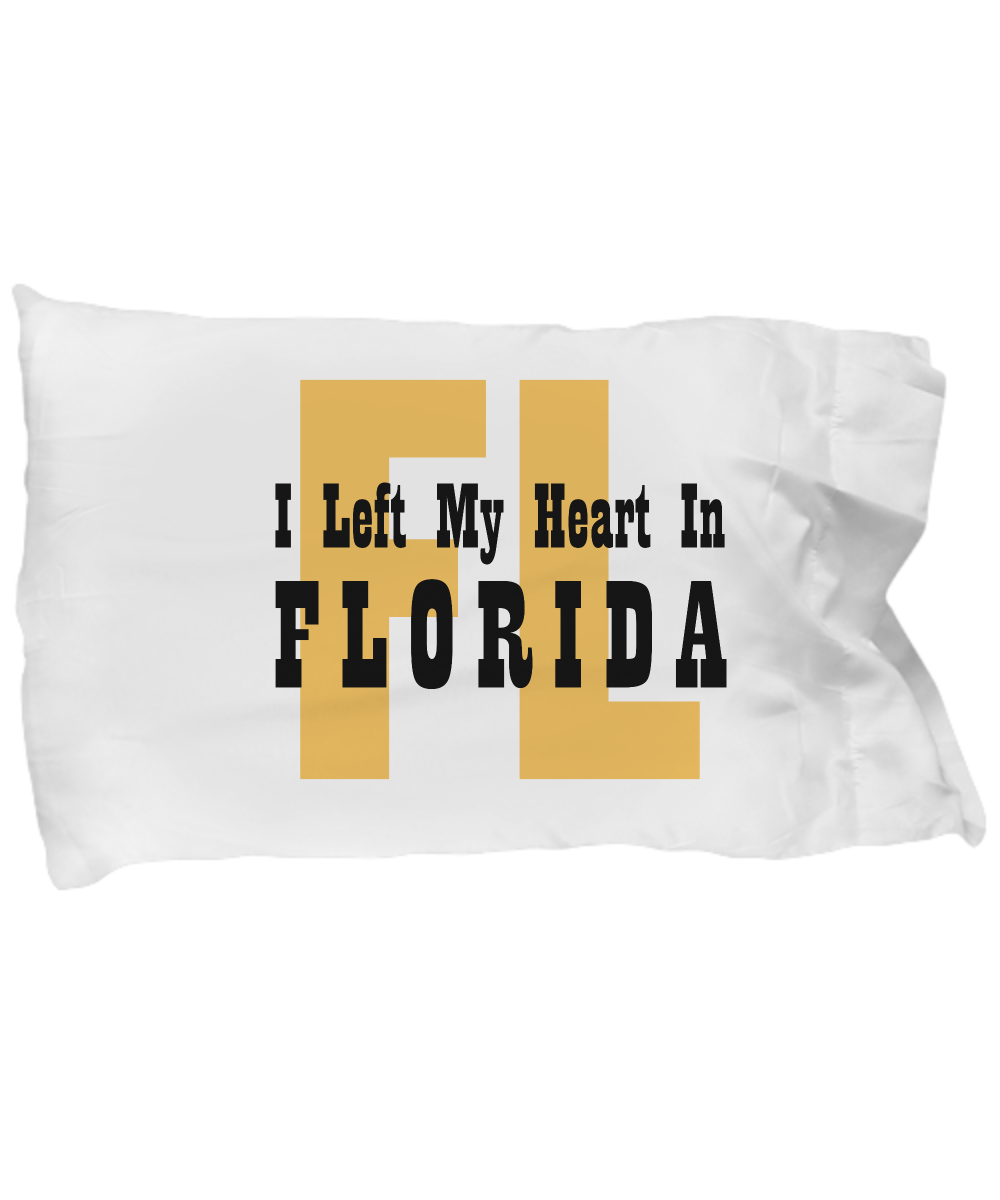 Heart In Florida - Pillow Case - Unique Gifts Store