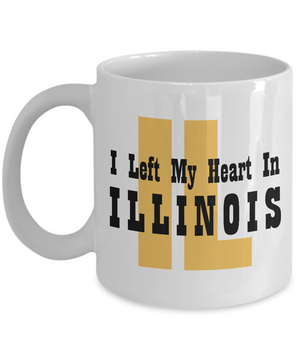 Heart In Illinois - 11oz Mug - Unique Gifts Store