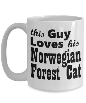 Norwegian Forest Cat 2 - 15oz Mug