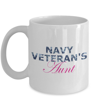 Navy Veteran's Aunt - 11oz Mug - Unique Gifts Store