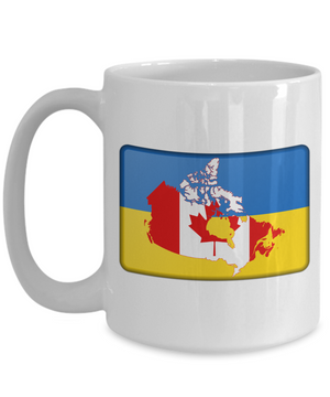 Ukrainian-Canadian v1 - 15oz Mug