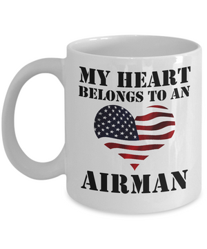 My Heart Belongs To an Airman - 11oz Mug - Unique Gifts Store