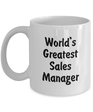World's Greatest Sales Manager - 11oz Mug