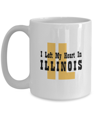 Heart In Illinois - 15oz Mug