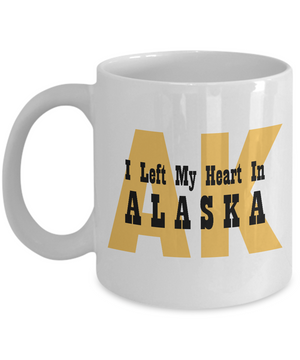 Heart In Alaska - 11oz Mug - Unique Gifts Store