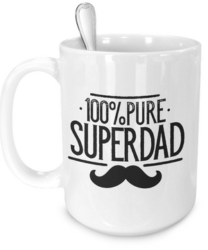 Pure Super Dad v4 - 15oz Mug - Unique Gifts Store