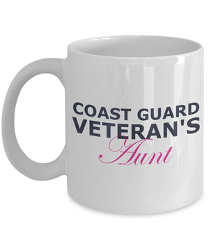 Coast Guard Veteran's Aunt - 11oz Mug - Unique Gifts Store