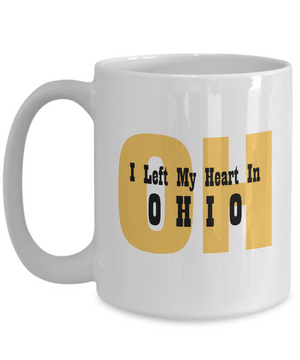 Heart In Ohio - 15oz Mug
