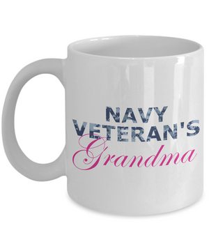 Navy Veteran's Grandma - 11oz Mug - Unique Gifts Store