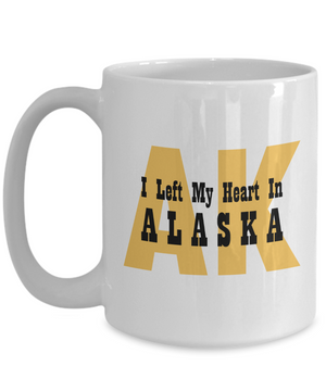 Heart In Alaska - 15oz Mug