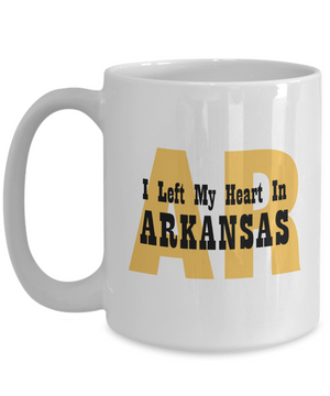 Heart In Arkansas - 15oz Mug