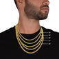 Happy Birthday Victor - 14k Gold Finished Cuban Link Chain With Mahogany Style Luxury Box