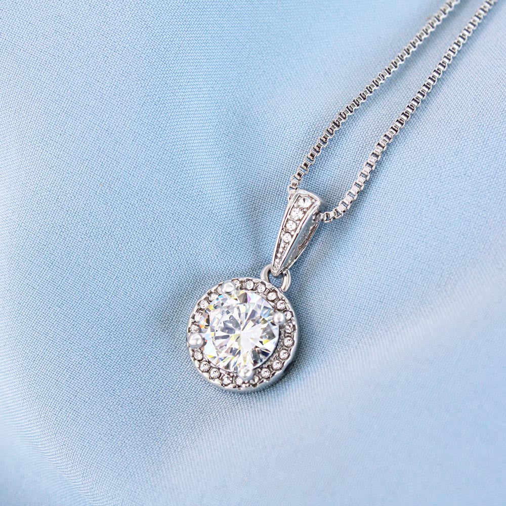 Celebrating 37 Years Anniversary - Eternal Hope Necklace With Mahogany Style Luxury Box