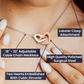 006 To My Wife - Interlocking Hearts Necklace With Mahogany Style Luxury Box