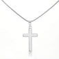Happy Birthday Maria - Stainless Steel Cross Necklace With Mahogany Style Luxury Box