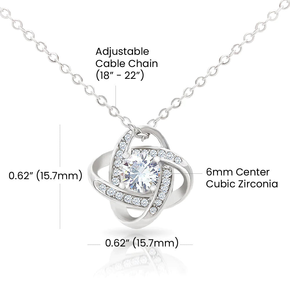 Celebrating 19 Years Anniversary - Love Knot Necklace